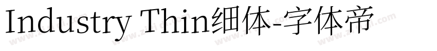 Industry Thin细体字体转换